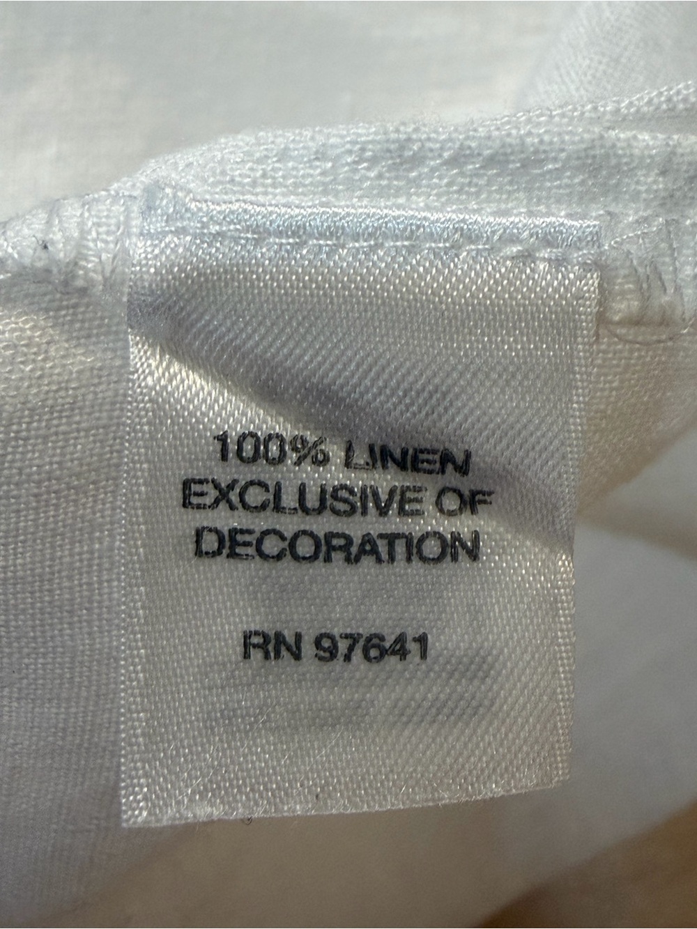 J.Jill 100% Linen Tunic Top Pintuck V neck w. Mother of Pearl Buttons -White- XL - Picture 8 of 10